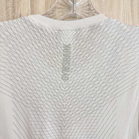 Gymshark Apex Seamless Tank Top Men’s Small White Active Workout Gym Breathable - Picture 11 of 15